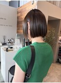 ぱつっとボブ×酸性ストレート