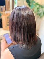 ヘアリゾート粋 ティガ 池袋店(tiga)&nbsp;透明感ブラウン/顔まわりカット/レイヤーカット/ミディアム
