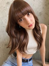 ラグシス 美髪ストレート(Luxis)&nbsp;大人気レイヤーカット×マロンベージュ