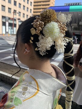 ボアップ 松山店(boappu) #ヘアセット#紐アレンジ