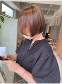 大人可愛いショートボブ/丸みひし形ショート/20代30代40代