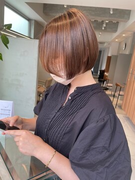 ガリカ 博多(Gallica) 大人可愛いショートボブ/丸みひし形ショート/20代30代40代