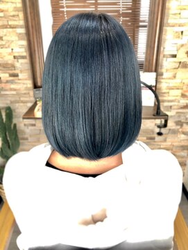 ハサミバイアトリエナガノ 千葉(8sami by atelier nagano) デザインカラー/レイヤーカット/ウエットヘア/オリーブベージュ