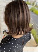 ベルボブ/20代30代40代/脱白髪染めハイライト