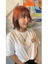 ファンファンバイルー 岐阜(fan fun by Rooo)&nbsp;コントラストオレンジボブ