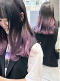 縮毛矯正履歴に♪ピンクパープルグラデーション【L'wis乙津】