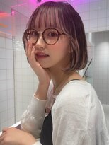 ロンドルーチェ 心斎橋(Lond luce)&nbsp;ダークアッシュ/ミディアムレイヤーカット［髪質改善/縮毛矯正］