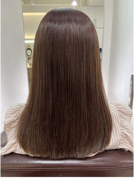 エアー 銀座タワー(AIR) ツヤ髪スタイル/くすみカラー/美髪/ケアカラー　【榛葉】