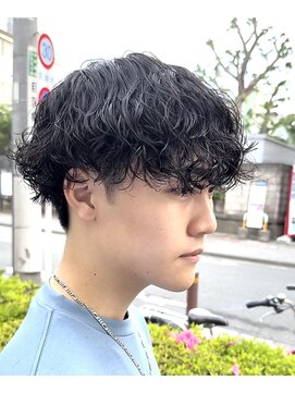 アッシュ 下丸子店(Ash) 波巻き×ツイスパMIXネープレスマッシュメンズヘア