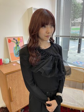 ヘアーアイスカルテット(HAIR ICI QUARTET) イメチェン小顔前髪大人可愛いチェリーブラウン