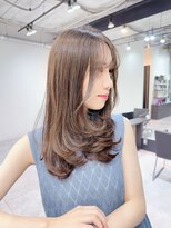 ファンナギンザ(FaNNa ginza) フェイスレイヤー/韓国レイヤー/グレージュ/シースルー/前髪