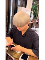 ハイプ 名古屋栄(HYPE)&nbsp;ホワイトブロンドカラー×マッシュ(名古屋/栄/メンズ)