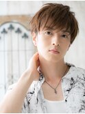 20代30代ハイトーンカラー清潔感メンズカット仙台愛子