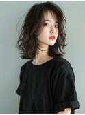 ☆オリーブグレーココアベージュ小顔クラゲヘアー/黒髪/髪質改善