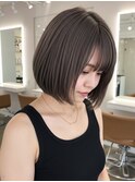 美髪/ワイドバング/レイヤーカット/くすみベージュ/新小岩駅