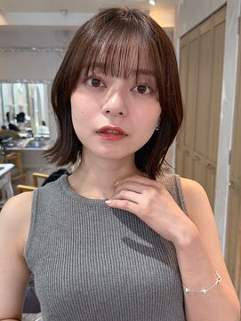 シルクレイ 新宿店(Silk-lei) ☆大人可愛いくびれボブ ブラウンカラー 新宿