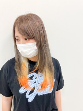 シイノ(Siino) ブリーチミルクティーブラウン+インナーグラデーションカラー