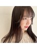 【サラツヤ快適ヘア◇】前髪カット+髪質改善ストレート＋透明感ケアカラー