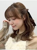 韓国風レイヤーカット髪質改善ダブルカラーハッシュカット