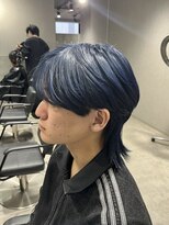 テクト バイアッシュ 吉祥寺店(Tect by Ash)&nbsp;メンズマッシュウルフブリーチハイトーンブルーグレーカラー