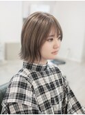 外ハネボブ/グレージュ