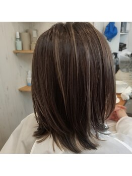 アコ(aco)の写真/◇お客様に合ったひとりひとりのハイライトカラーもご相談にのります。【草加】