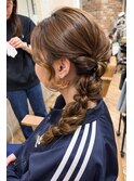 サイド編み下ろしアレンジ