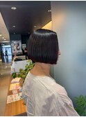 ダークパープル/ナチュラルショート/夏のヘアアレンジ/茅ヶ崎