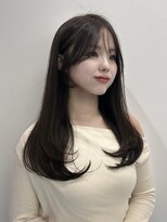 ミニヨン バイ ハピネス 高の原店(mignon by Happiness) レイヤーカット 顔まわり ブリーチなし 髪質改善 2wayバンク