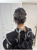 ブリーチなしカラー/ヘアアレンジ/ヘアセット/福岡/10代20代30代