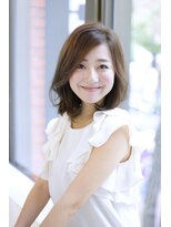 美容室 パルス 静岡鷹匠店(PALS) 大人かわいい抜け感ひし形シルエットミディ☆イルミナカラー