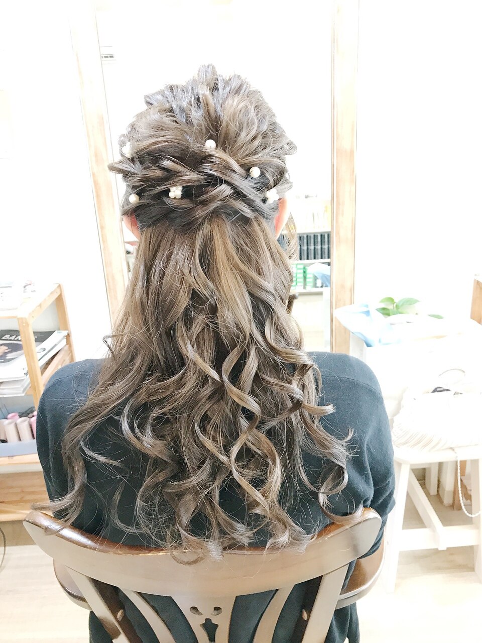 ゆるふわロングハーフアップアレンジ【ヘアセット 立川/立川南