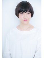 カバーヘア ブリス 戸田公園西口店(COVER HAIR bliss)&nbsp;ネイビーカラー小顔マニッシュショートZ戸田公園20代30代40代