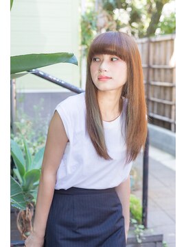 ヘアーズ ロッソ テラス(hair's ROSSO TERRACE) 【鶴見】ベージュカラー さら艶 ロング☆[30代40代50代]