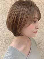 シー バイ ロンド 新宿(Sea by Lond)&nbsp;シアーベージュ小顔丸みショートボブ　新宿