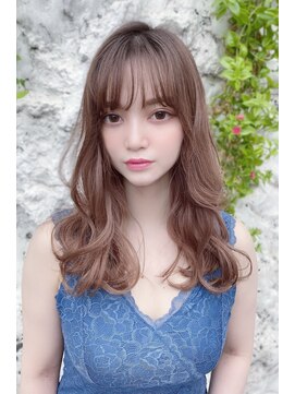 クーエフー(coo et fuu) シースルー前髪にフリンジウェーブでキュートなロング♪藤沢2