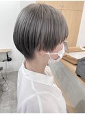 ショートマッシュ＿ブラントカット＿切りっぱなし