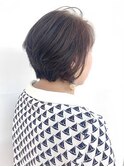 グラデーションショート/50代60代/白髪染め/ひし型/ショート/