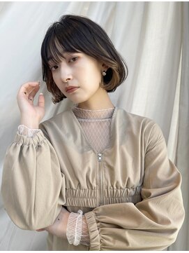 ミンクス 青山店(MINX) 韓国風ボブ×ダークアッシュインナーカラー