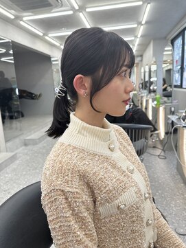 ロンド マーレ 天神大名店(Lond mare) イメチェン/チェリーブラウン/フェミニン/ダークアッシュ/束感