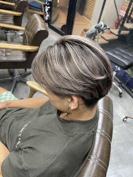 ラフ(LAFF) #バレイヤージュ#グレージュカラー#ボブウルフ#ココアベージュ