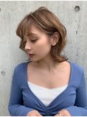 ミルクブラウン/ダークパープル/ナチュラルショート/夏/町田