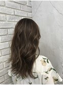ミルクティーベージュハイライトカラー【ケアブリーチ/立川】