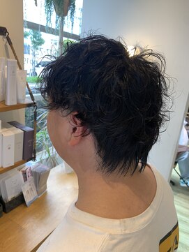 ジップ 緑店(zip) メンズスパイラルパーマ × 30代カジュアル