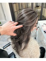 ブレンド 渋谷(BLend)&nbsp;前髪アンブレラカラーこなれミディイメチェンウェーブパーマ