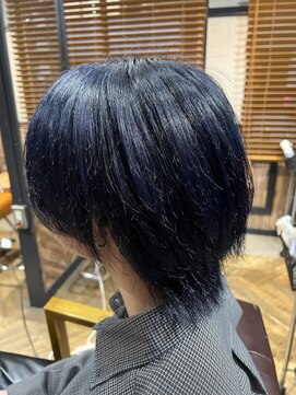 オーブ ヘアー リリー 博多2号店(AUBE HAIR lily) ブルーブラックカラー!