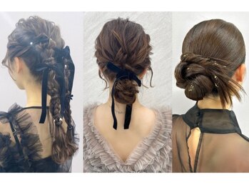 プルクラギンザ(PulchraGINZA)の写真/プロのヘアセットで特別な日を華やかに♪結婚式や2次会にも◎愛されヘア/ウェーブ/韓国風ヘア/結婚式