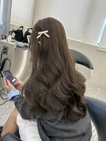 ロンド マーレ 天神大名店(Lond mare) レイヤーカット/ブルーブラック/オリーブベージュ/顔まわり