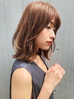 チェリーブラウン似合わせカット愛されモテ髪前髪#280f0512