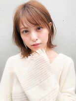 うる艶髪前髪外ハネボブ20代30代40代◎ミニウルフ#247f0608